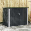 Gartenlagerbox Schwarz 151,5 x 82 x 110,5 cm Stahl