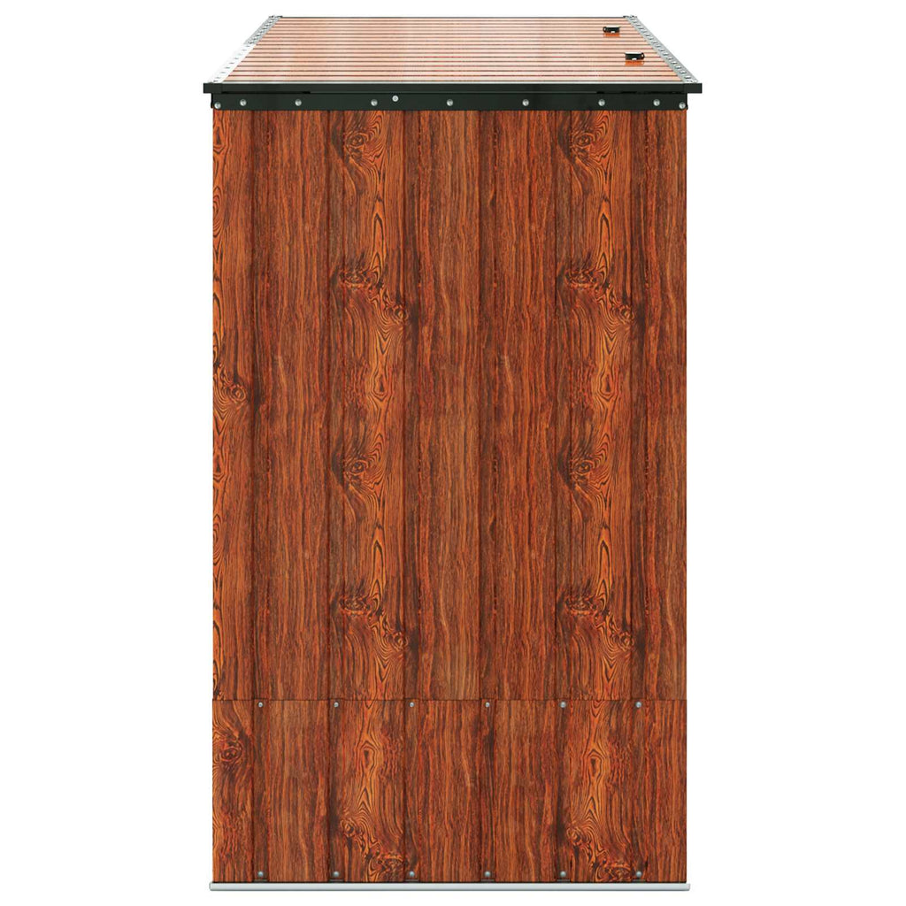 Gartenlagerbox Braun 214 x 82 x 132 cm Stahl
