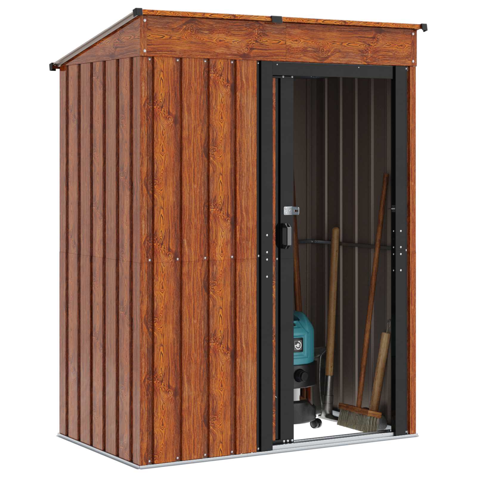 Gartenhütten Braun 137 x 81 x 180 cm Metall