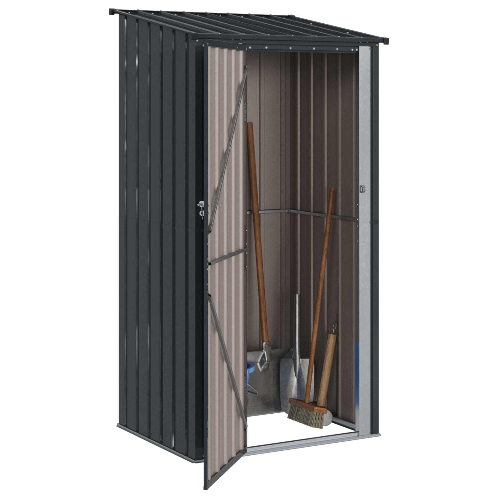 Gartenhütten Anthrazit 103 x 86 x 200 cm Metall