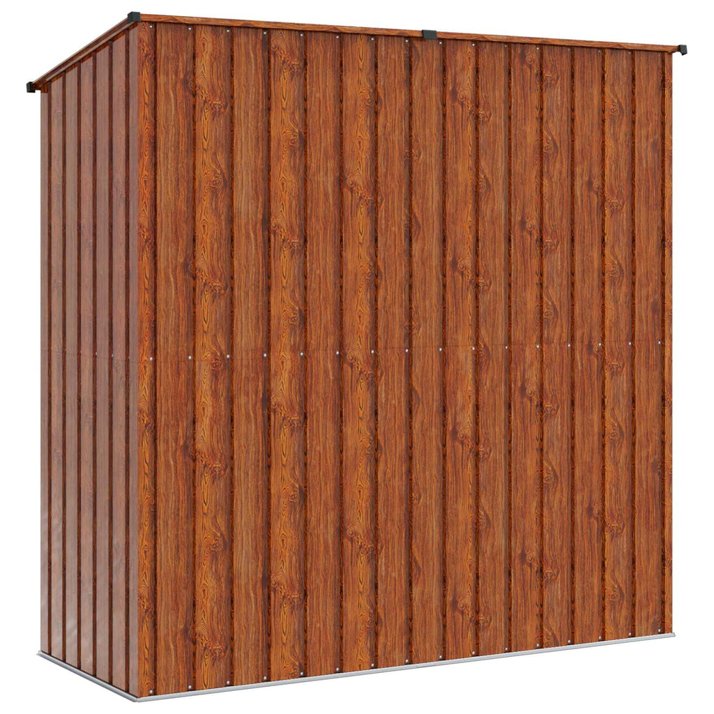 Gartenhütten Braun 203 x 85,5 x 200 cm Metall