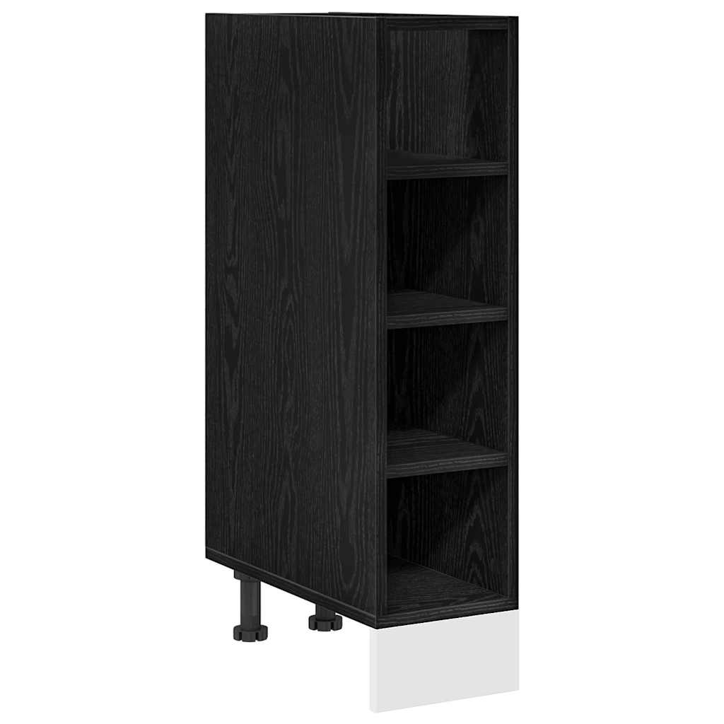 Küchenunterschrank Schwarz Eichen-Optik 20 x 44,5 x 81,5 cm