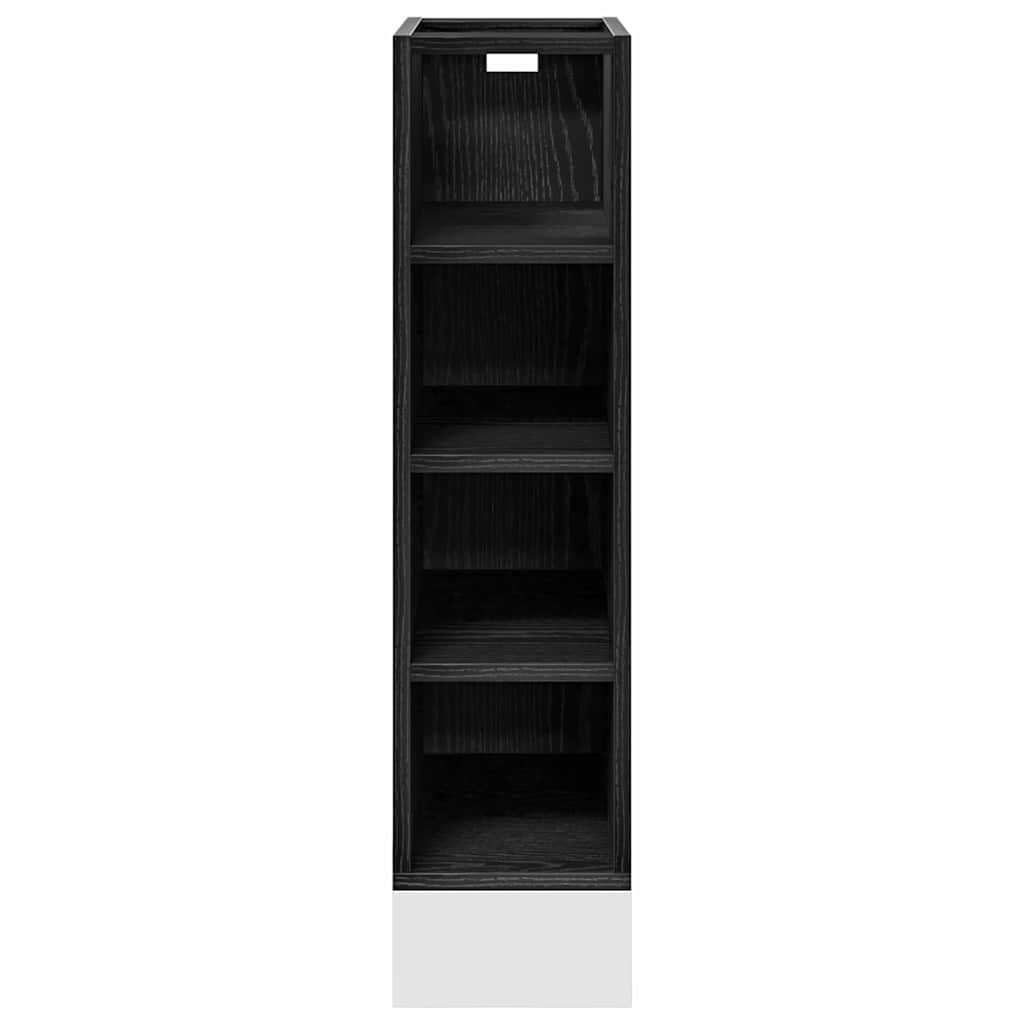 Küchenunterschrank Schwarz Eichen-Optik 20 x 44,5 x 81,5 cm