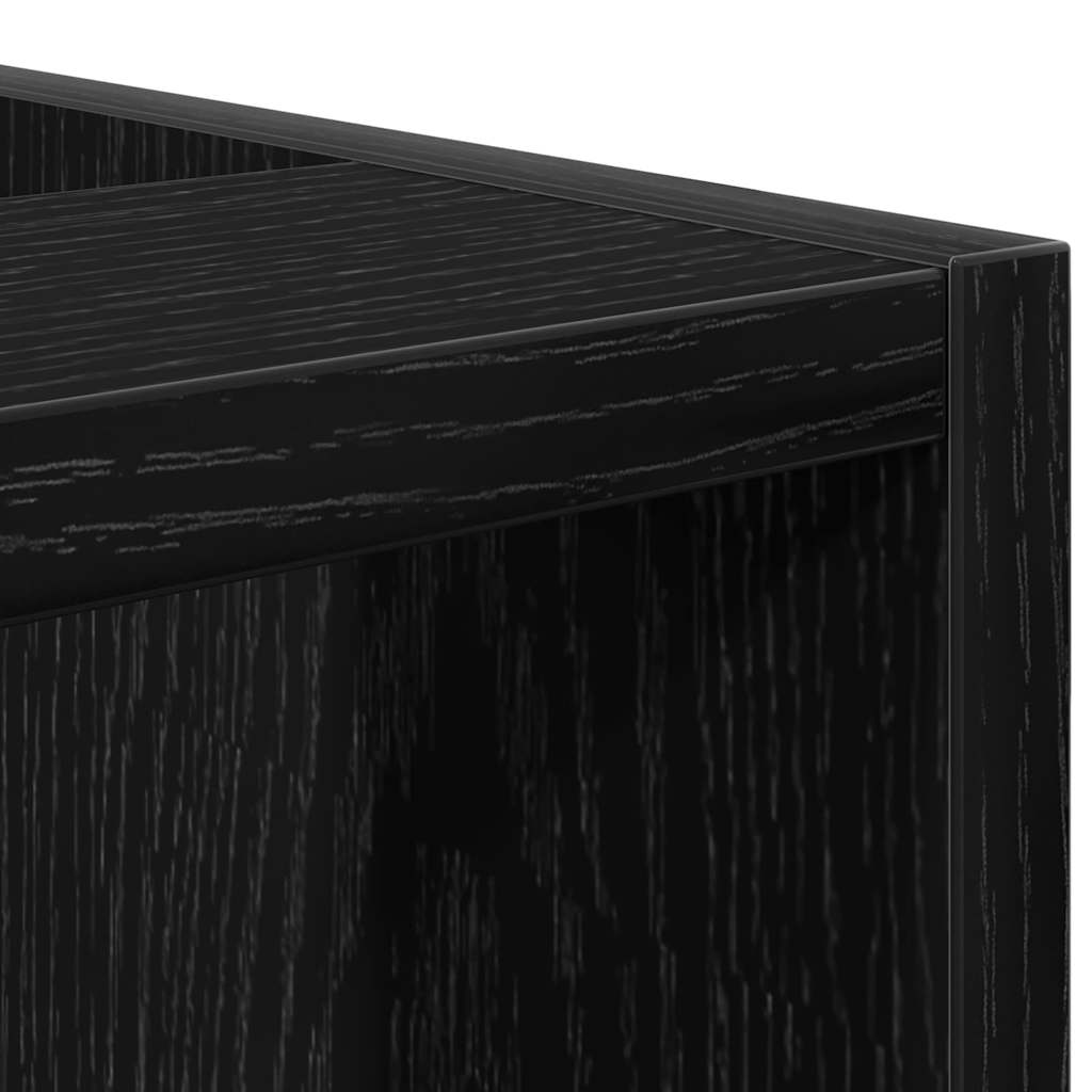 Küchenunterschrank Schwarz Eichen-Optik 30 x 44,5 x 81,5 cm