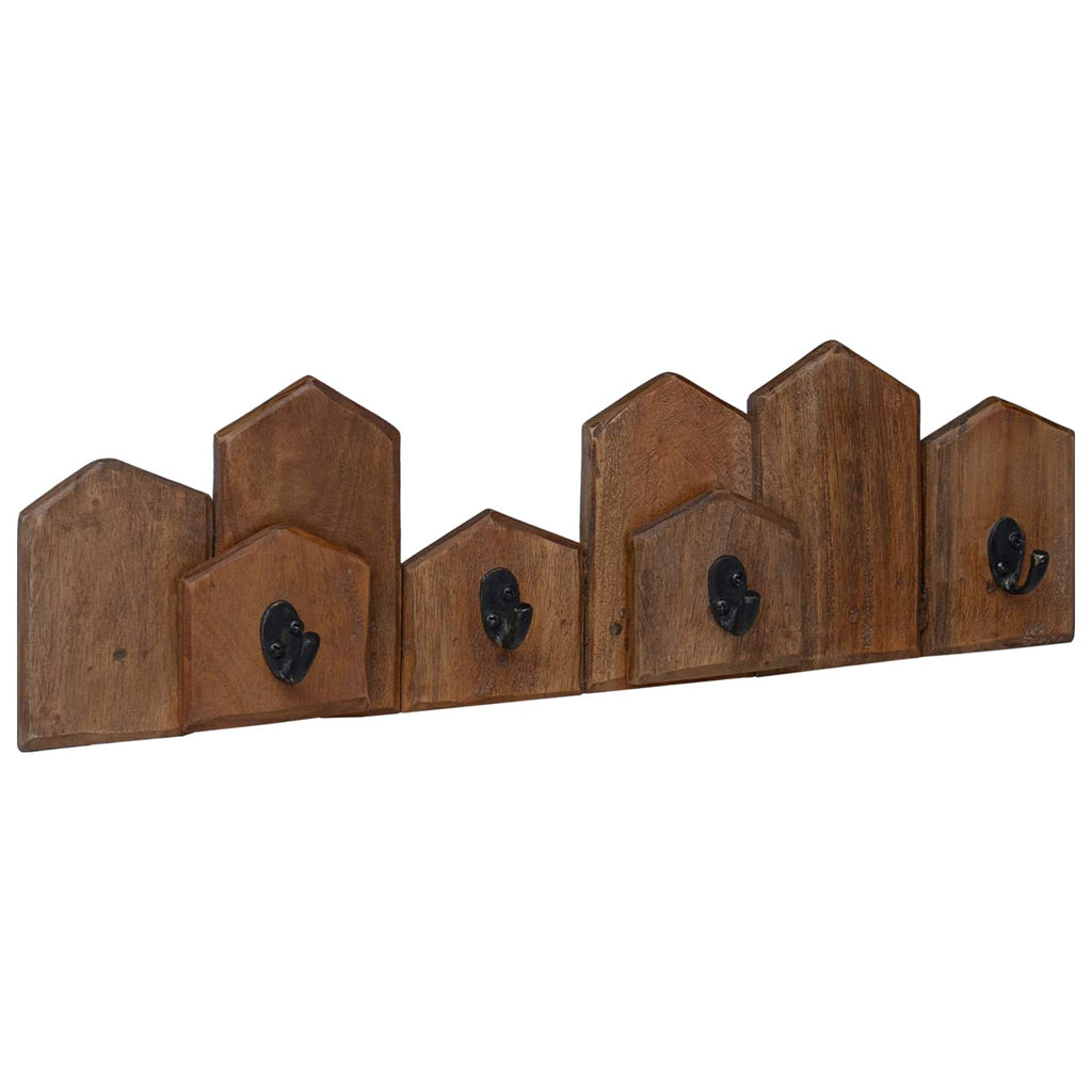 Kleiderbügel Braun 48 x 8 x 15 cm Massives Mahagoni Holz