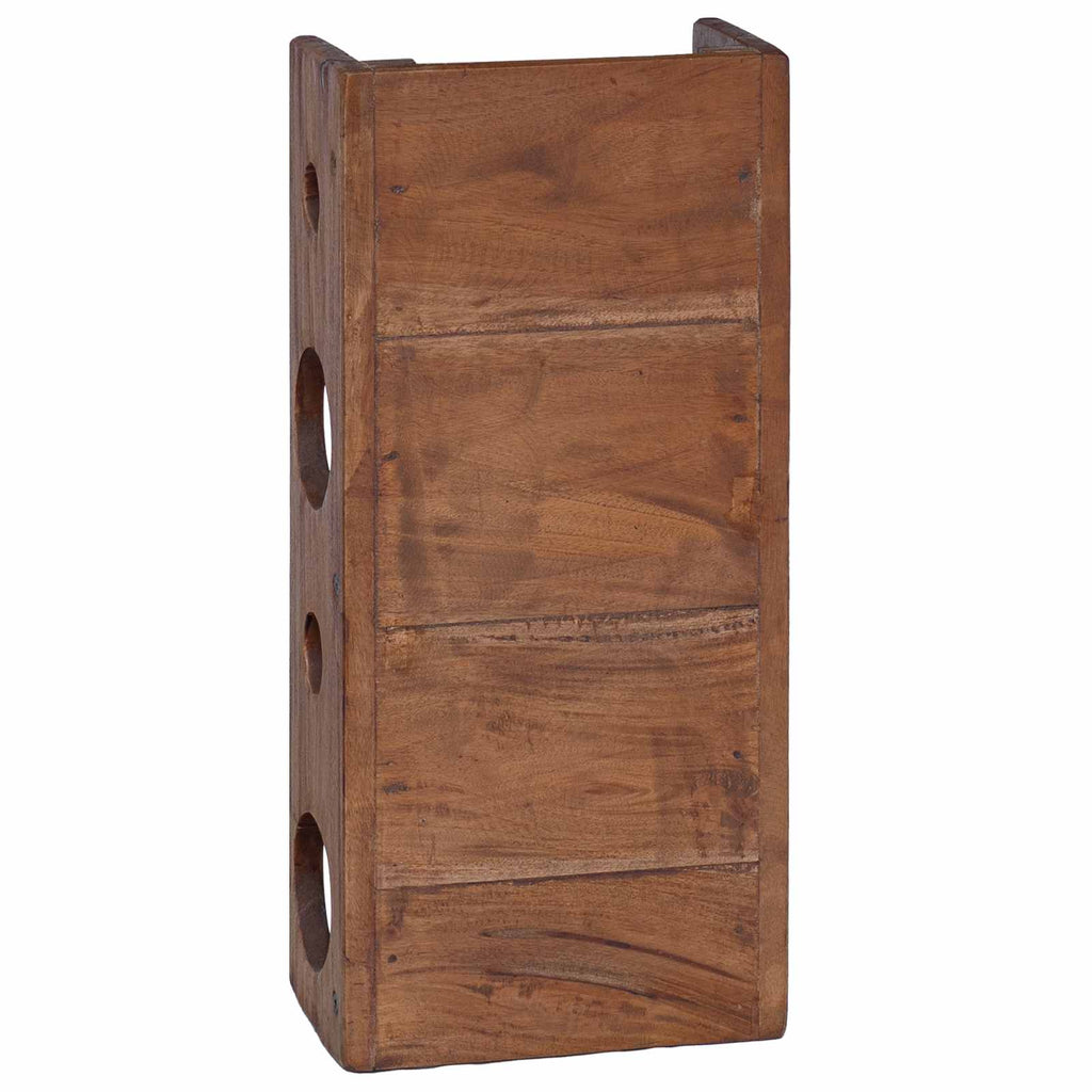 Regal Braun 24 x 13 x 54 cm Massives Mahagoni Holz