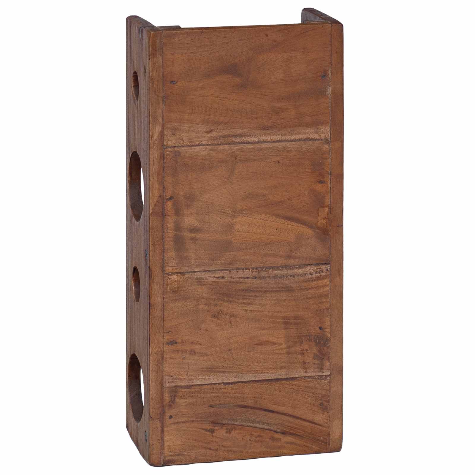 Regal Braun 24 x 13 x 54 cm Massives Mahagoni Holz