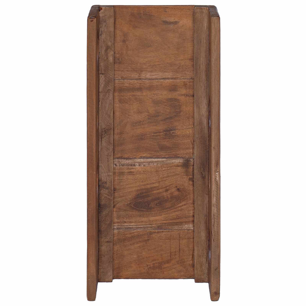 Regal Braun 24 x 13 x 54 cm Massives Mahagoni Holz