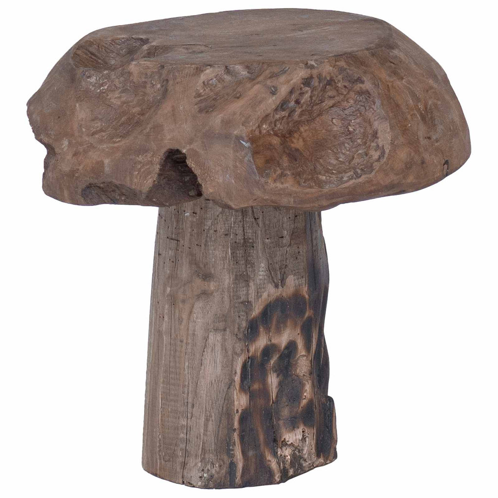 Hocker Natur 35 x 35 x 35 cm Massivholz Teak