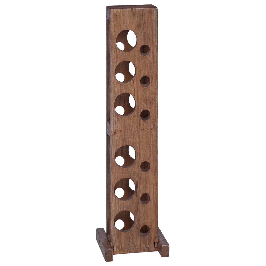 Regal Braun 20 x 25 x 100 cm Massives Mahagoni Holz