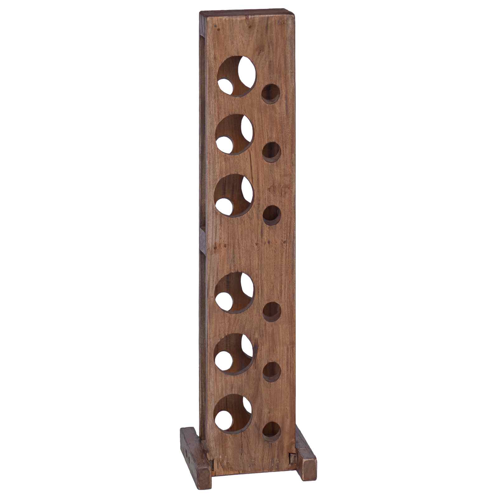 Regal Braun 20 x 25 x 100 cm Massives Mahagoni Holz