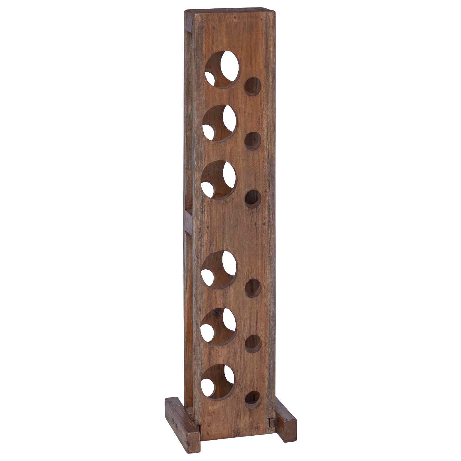 Regal Braun 20 x 25 x 100 cm Massives Mahagoni Holz