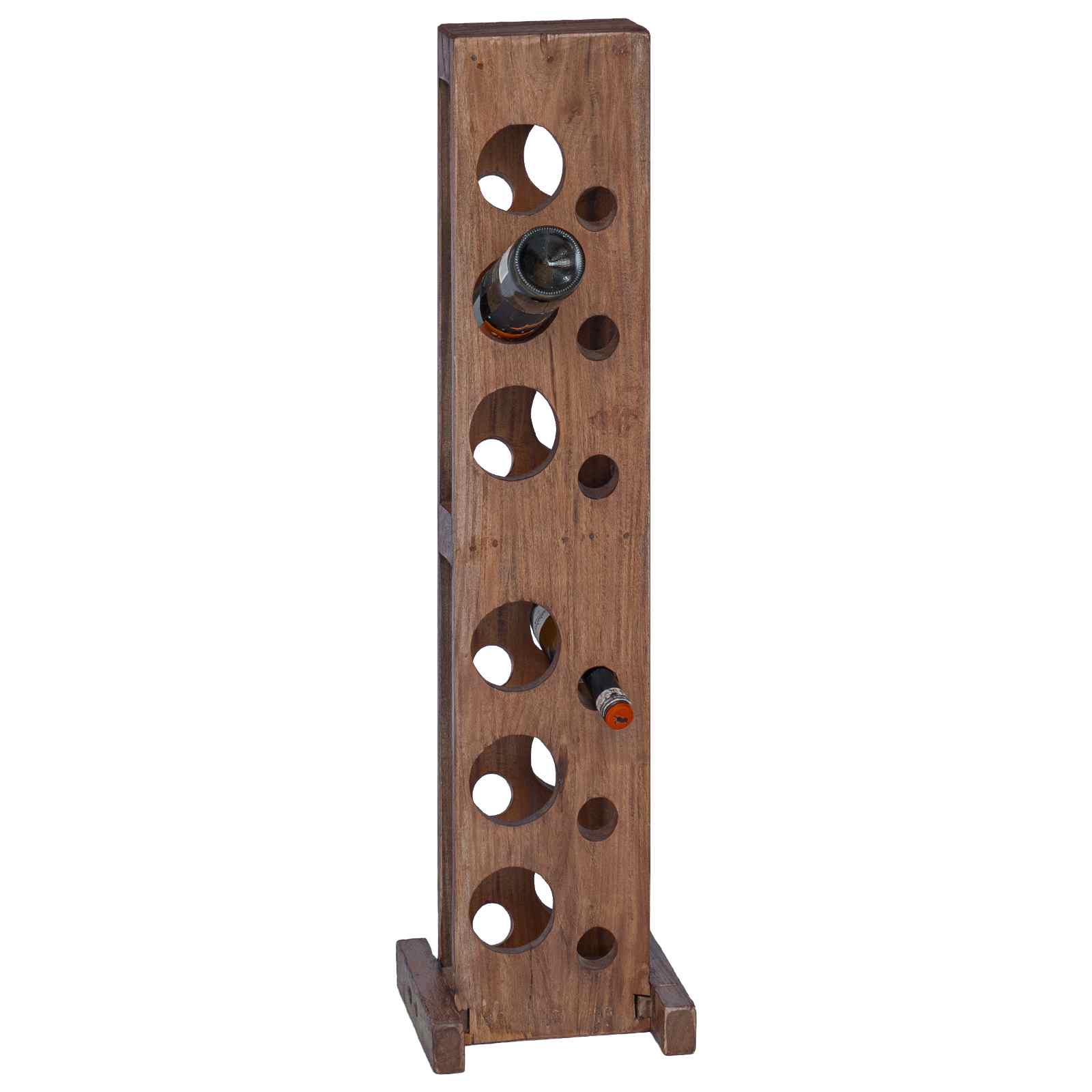 Regal Braun 20 x 25 x 100 cm Massives Mahagoni Holz