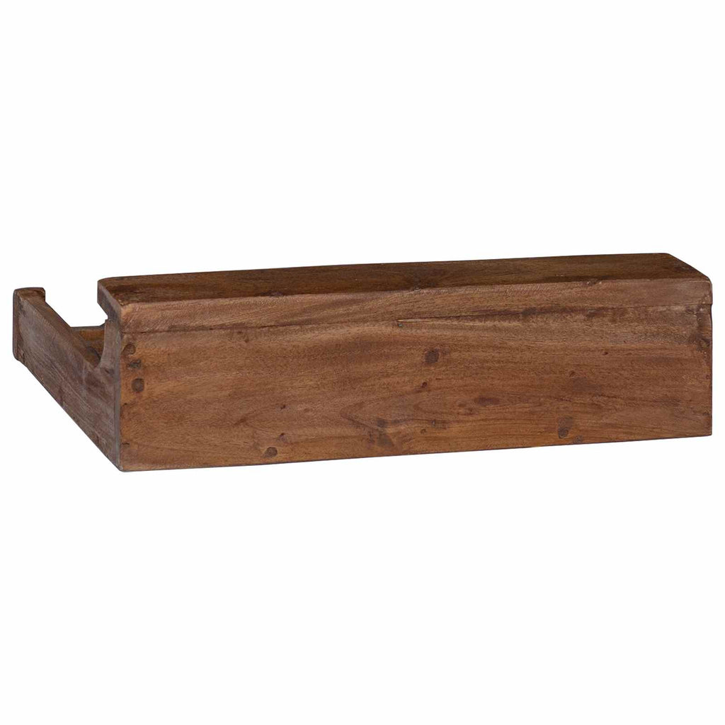 Gehäuse Braun 36 x 30 x 10 cm Massives Mahagoni Holz