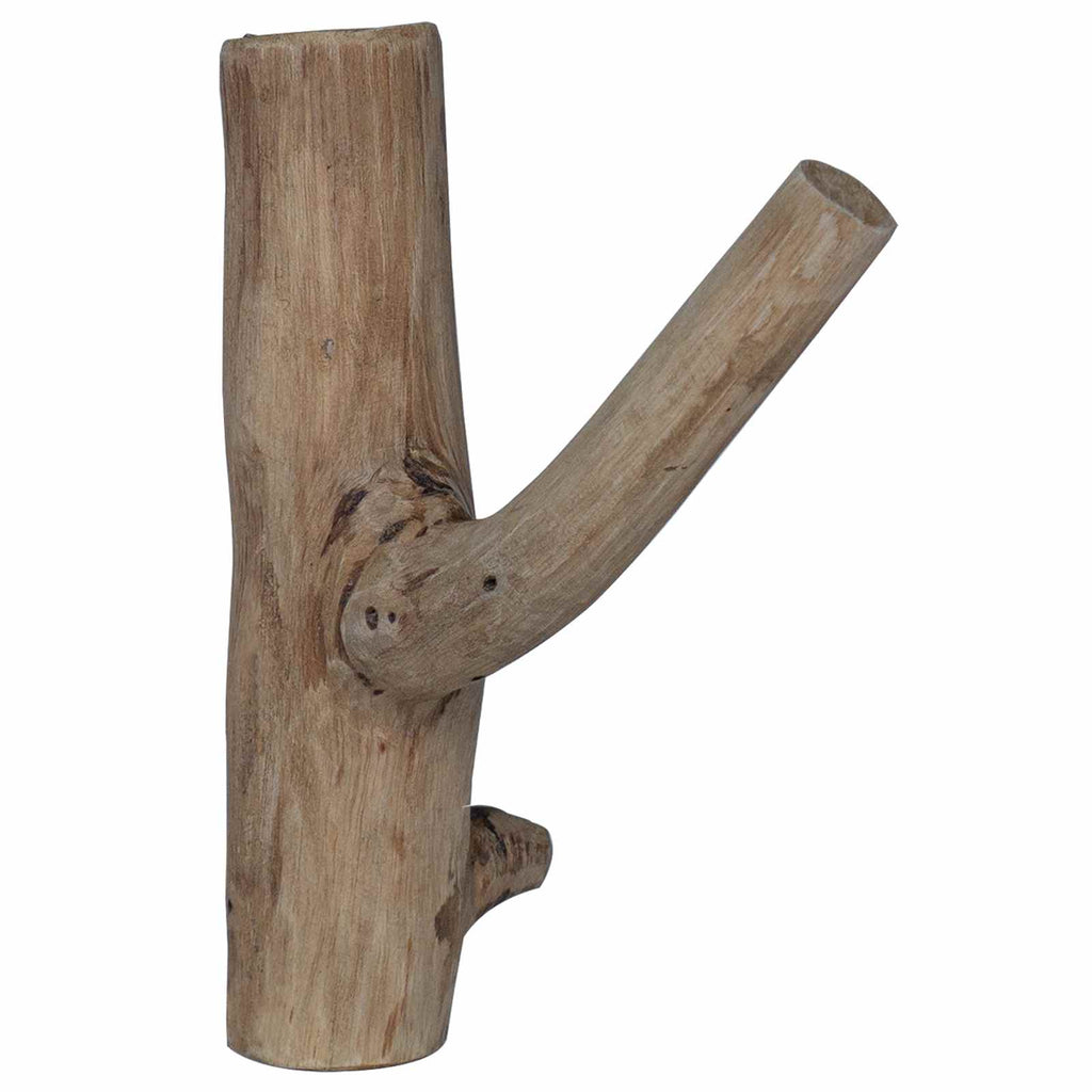Haken Braun 4 x 4 x 14 cm Massives upgecyceltes Holz
