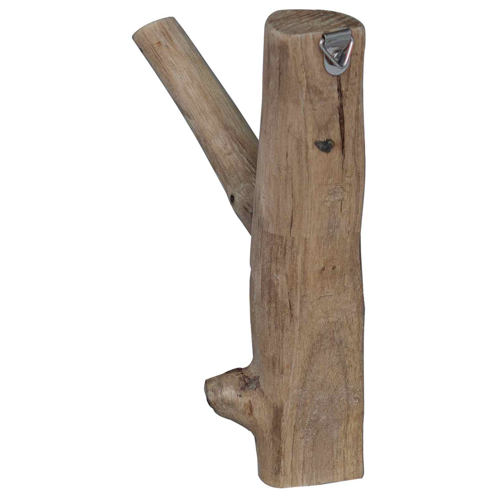 Haken Braun 4 x 4 x 14 cm Massives upgecyceltes Holz