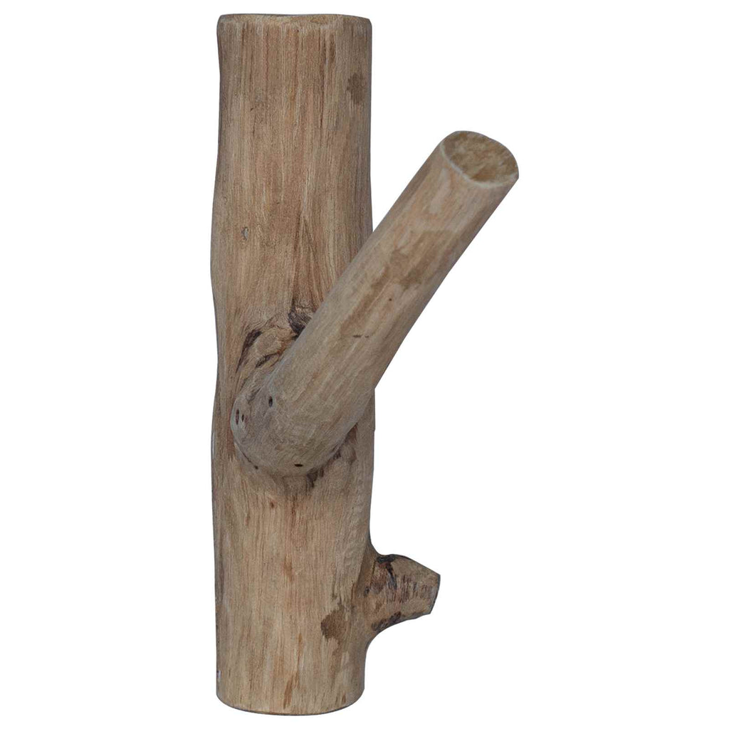Haken Braun 4 x 4 x 14 cm Massives upgecyceltes Holz