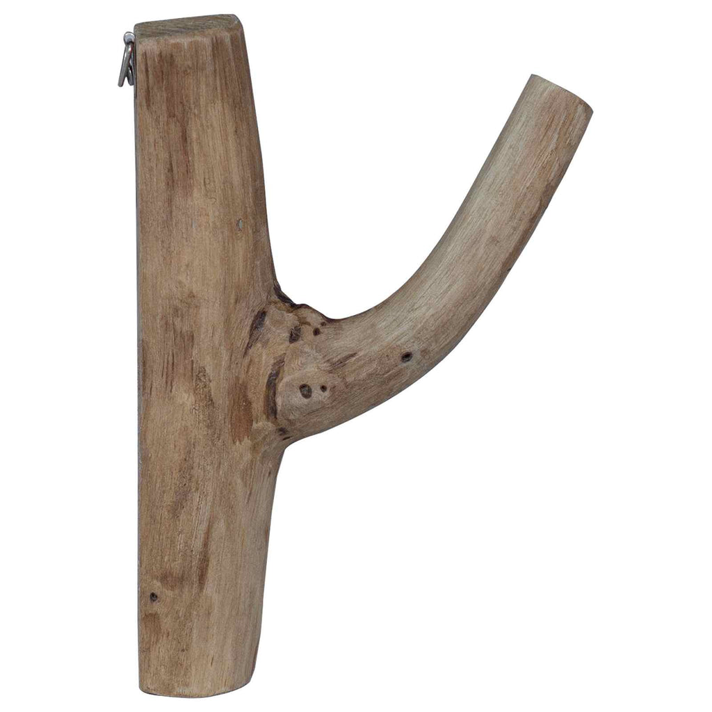 Haken Braun 4 x 4 x 14 cm Massives upgecyceltes Holz