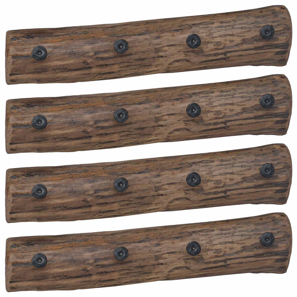 Kleiderbügel Braun 50 x 8 x 12 cm Massives upgecyceltes Holz