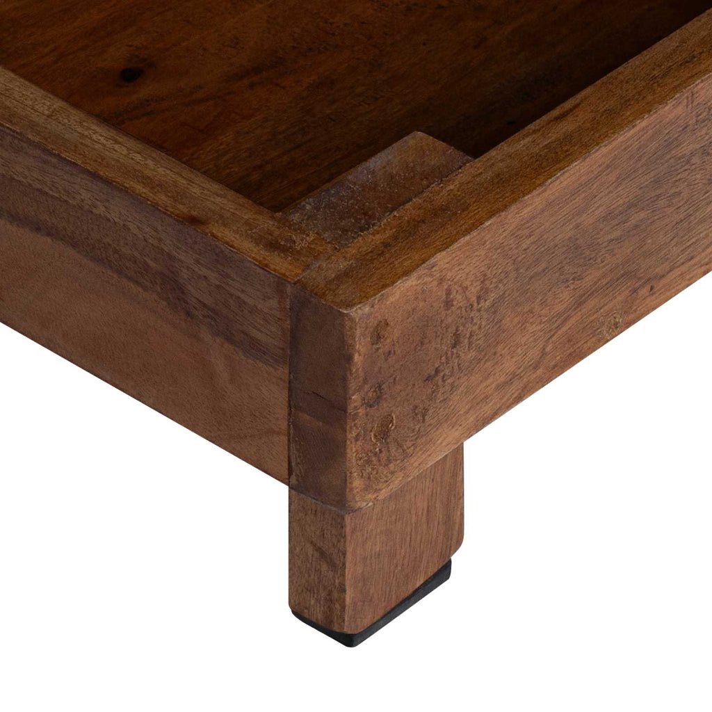 Pflanzenständer 3 pcs Braun Mahagoni Holz