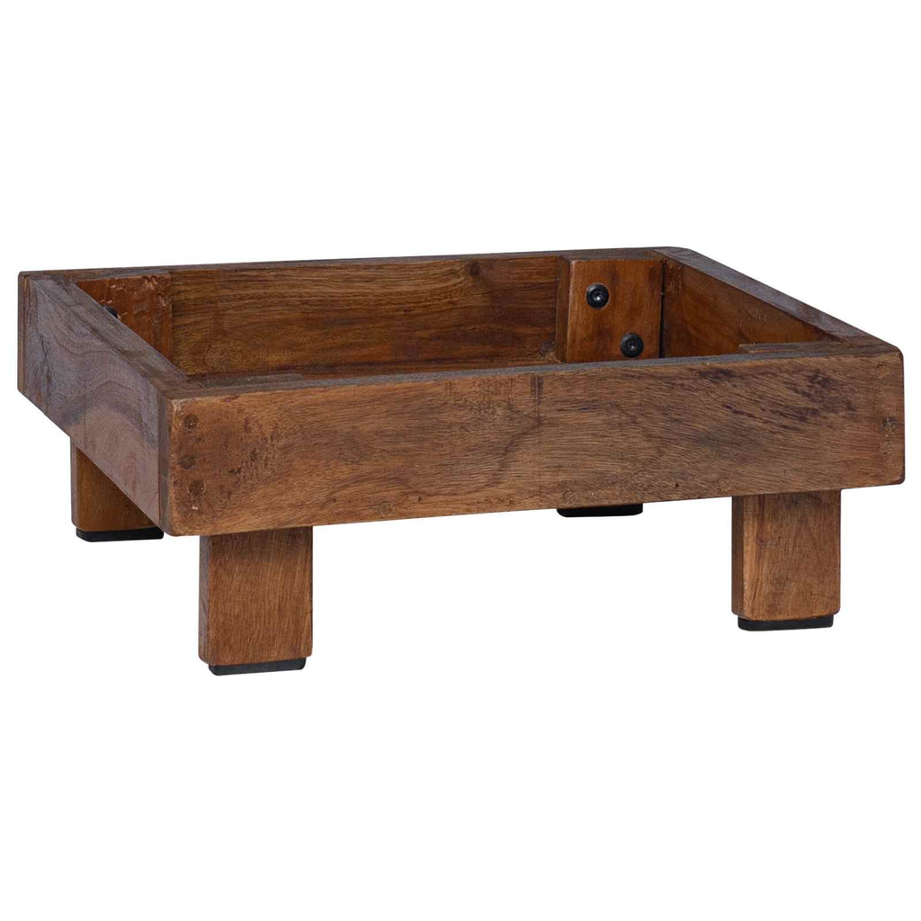 Pflanzenständer 3 pcs Braun Mahagoni Holz