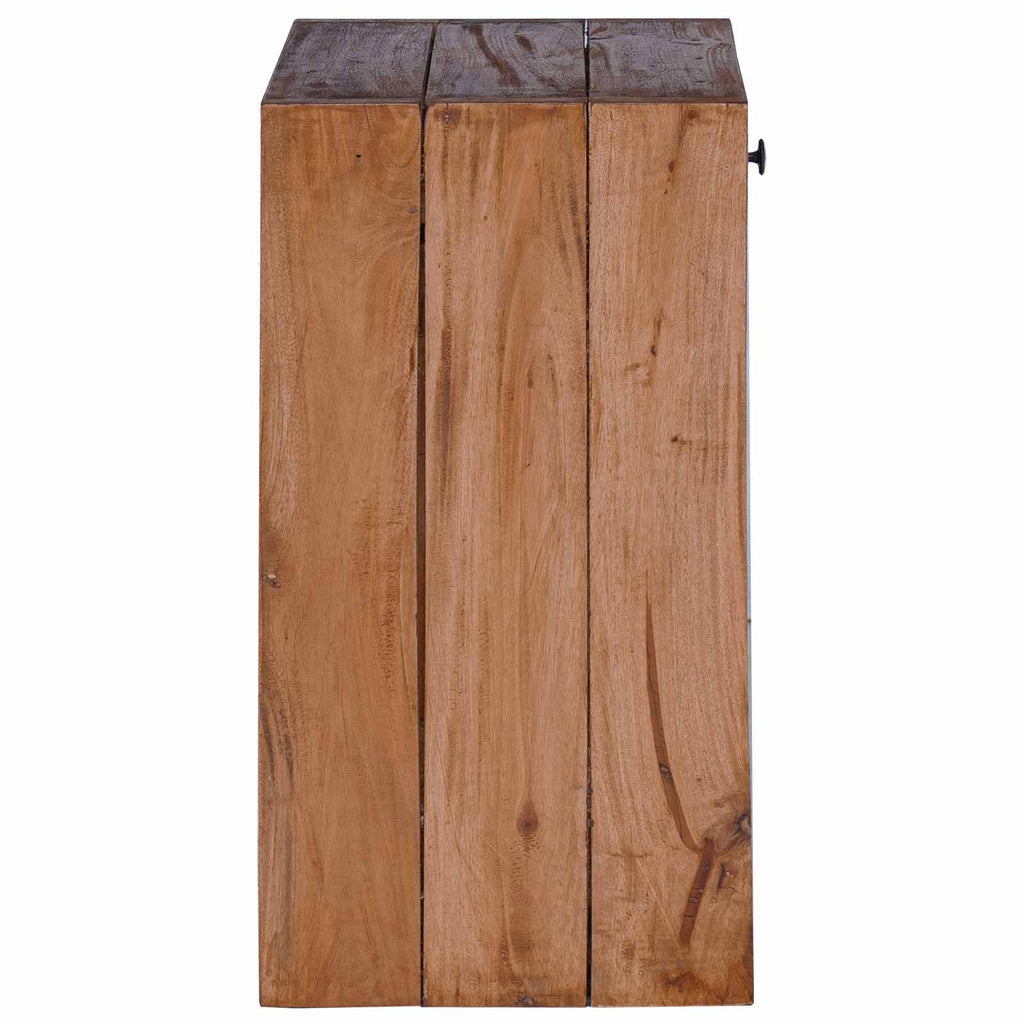 Nachttisch Braun 63 x 30 x 79 cm Massives Mahagoni Holz