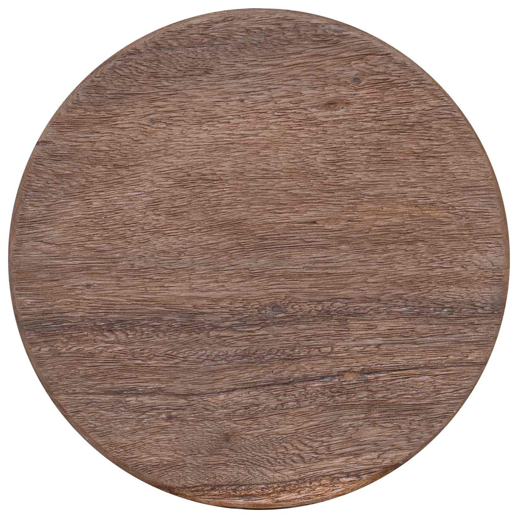 Hocker Natur 30 x 30 x 45 cm Massivholz Teak