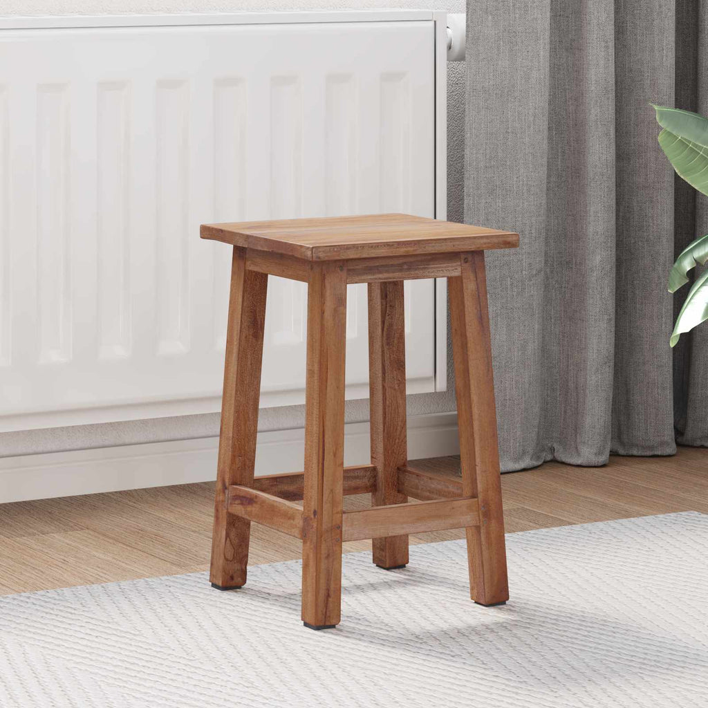 Hocker Natur 30 x 30 x 47 cm Mahagoni Holz