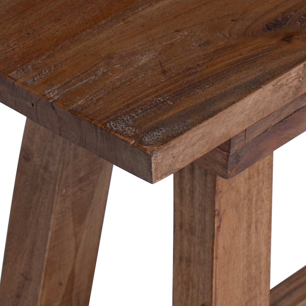 Bank Natur 50,5 x 25 x 47,5 cm Massivholz Mahagoni