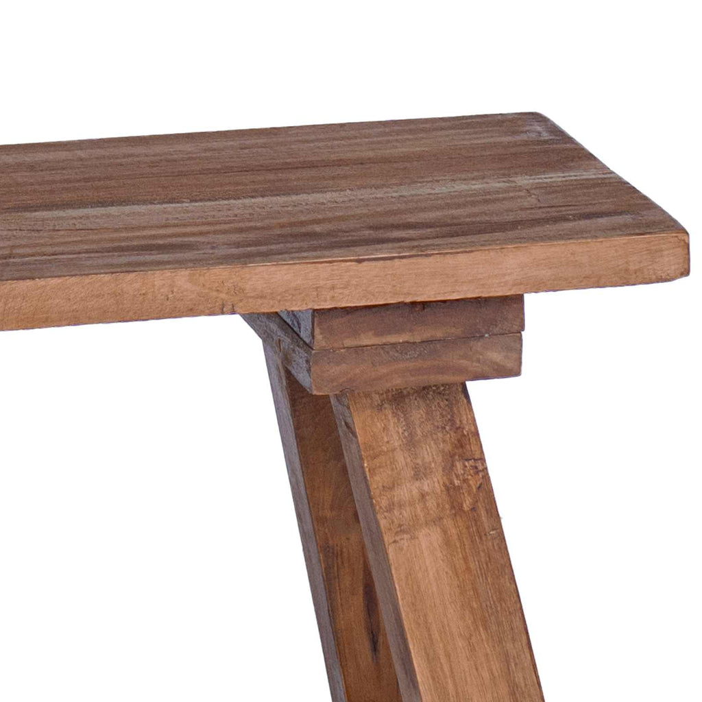 Bank Natur 50,5 x 25 x 47,5 cm Massivholz Mahagoni