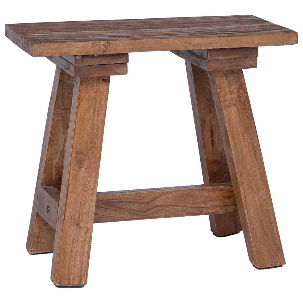 Bank Natur 50,5 x 25 x 47,5 cm Massivholz Mahagoni