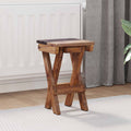 Hocker Natur 30 x 30 x 48 cm Massivholz Altholz