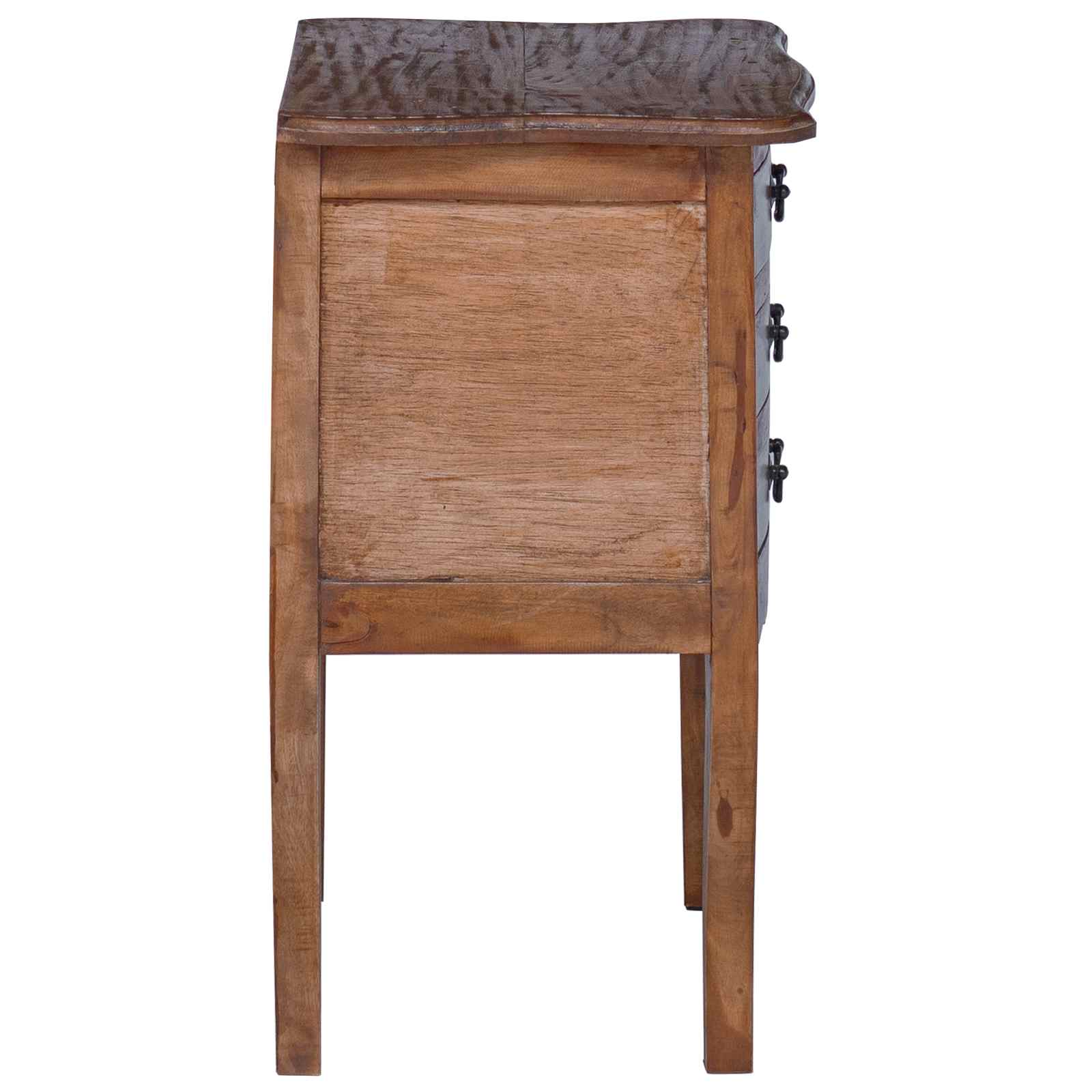 Aufbewahrungstruhe 48 x 35 x 64 cm Massives Mahagoni Holz