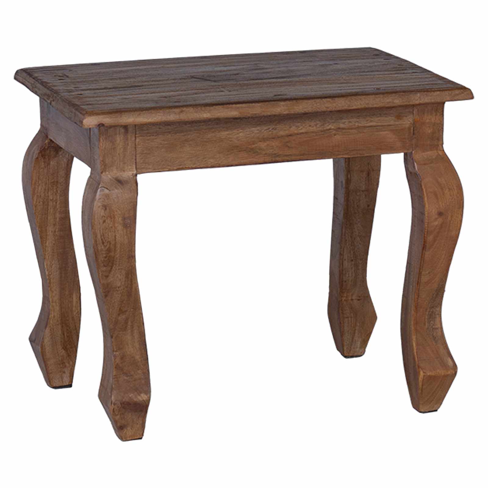 Nestingtisch 3 pcs Braun Massivholz Mahagoni