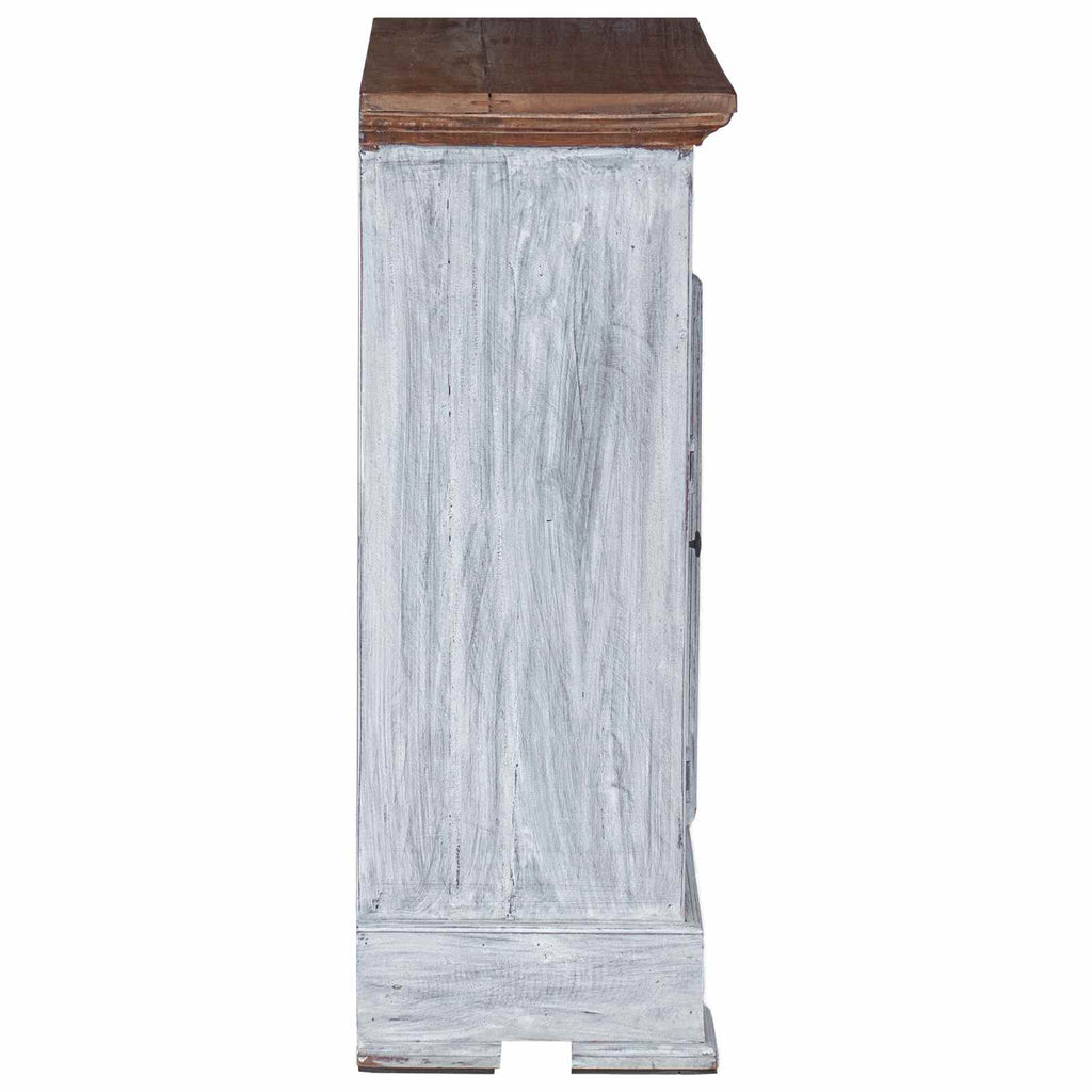 Aufbewahrungsschrank 63 x 30 x 79 cm Massives Mahagoni Holz