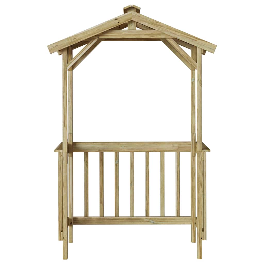 Grillhütte 133,5 x 63 x 200 cm Imprägniertes Kiefernholz