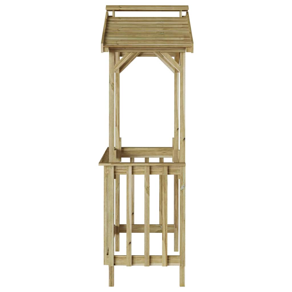Grillhütte 133,5 x 63 x 200 cm Imprägniertes Kiefernholz