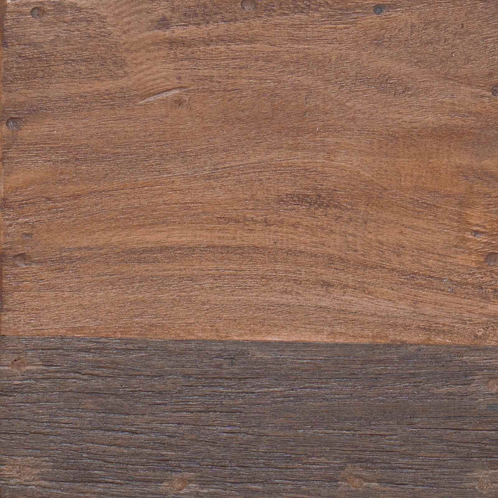 Hocker Natur 29 x 29 x 48 cm Massivholz Altholz