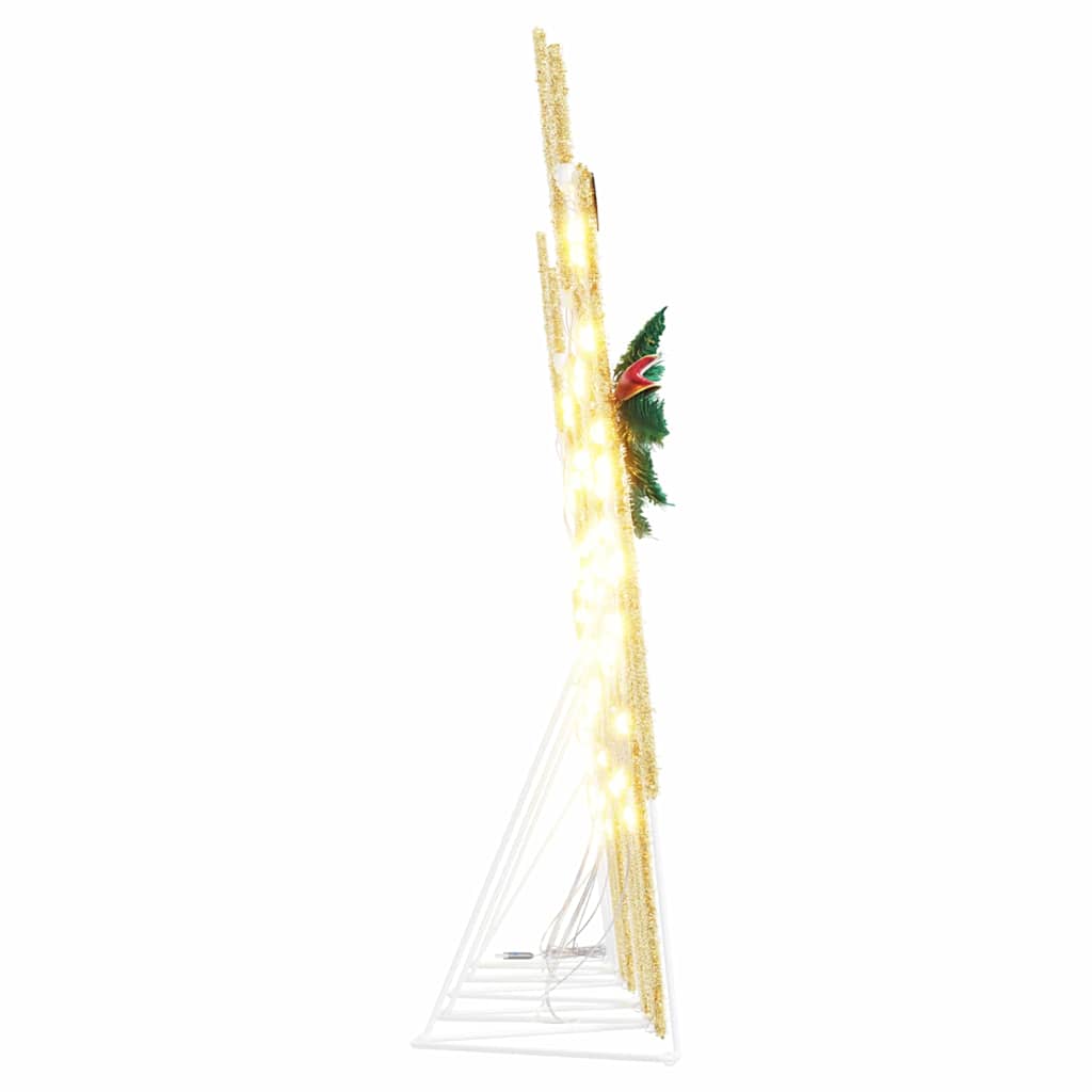 LED Rentiere 5 pcs Gold Stoff