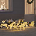 LED Rentiere 7 pcs Gold Stoff