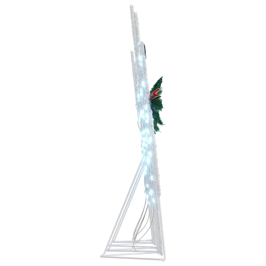 LED Rentiere 4 pcs Silber Stoff