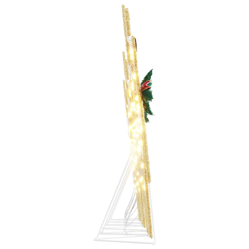 LED Rentiere 6 pcs Gold Stoff