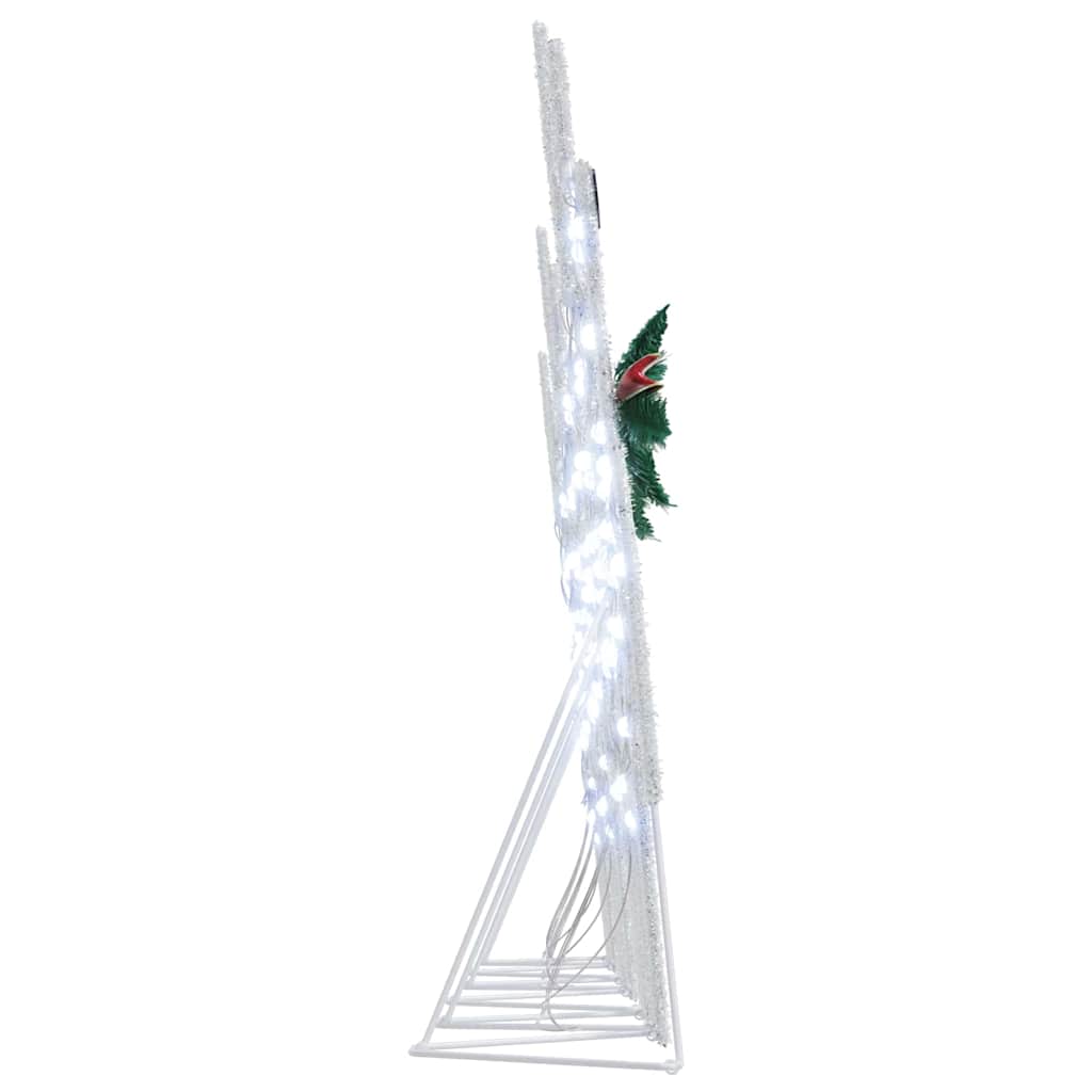 LED Rentiere 6 pcs Silber Stoff