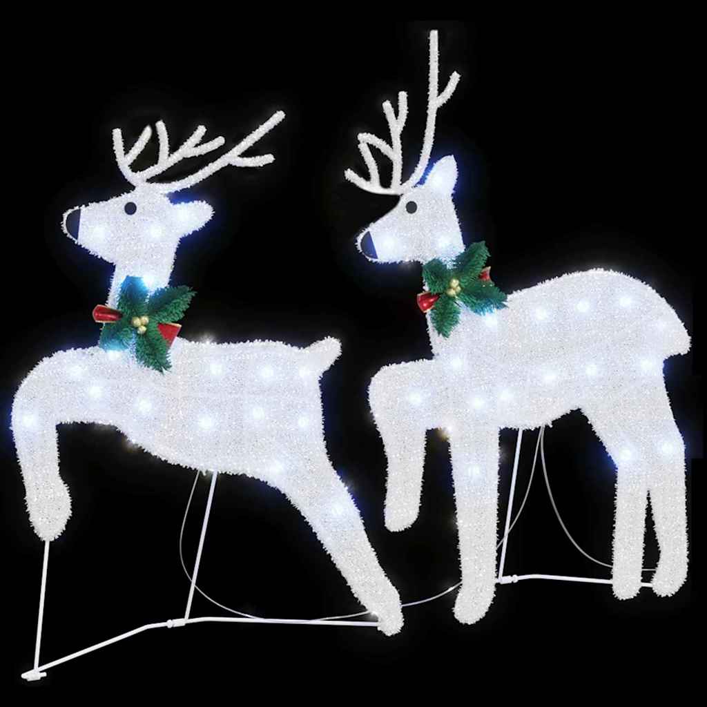 LED Rentiere 2 pcs Kaltweiß Stoff
