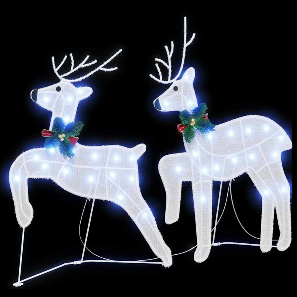 LED Rentiere 2 pcs Kaltweiß Stoff