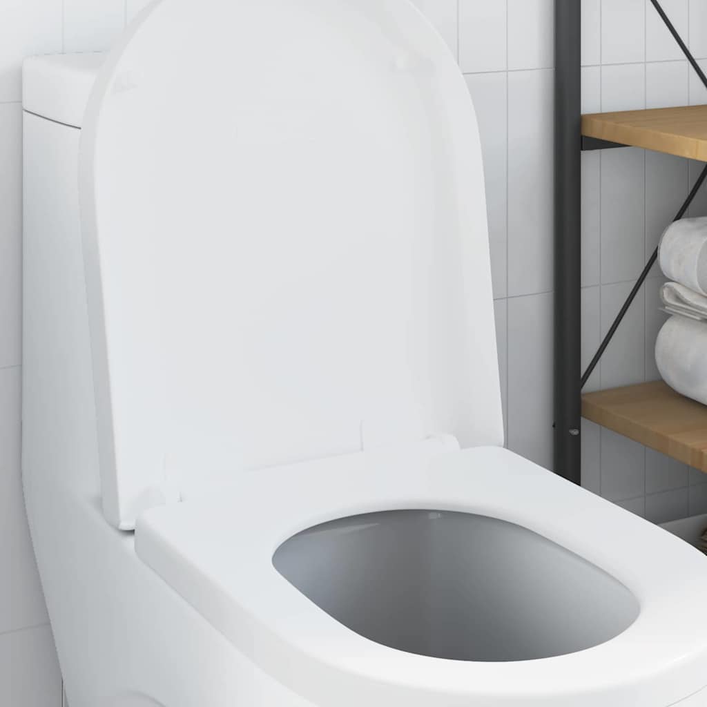 Toilettensitz Verstellbar Weiß 48 x 36,5 x 4,5 cm Polypropylen