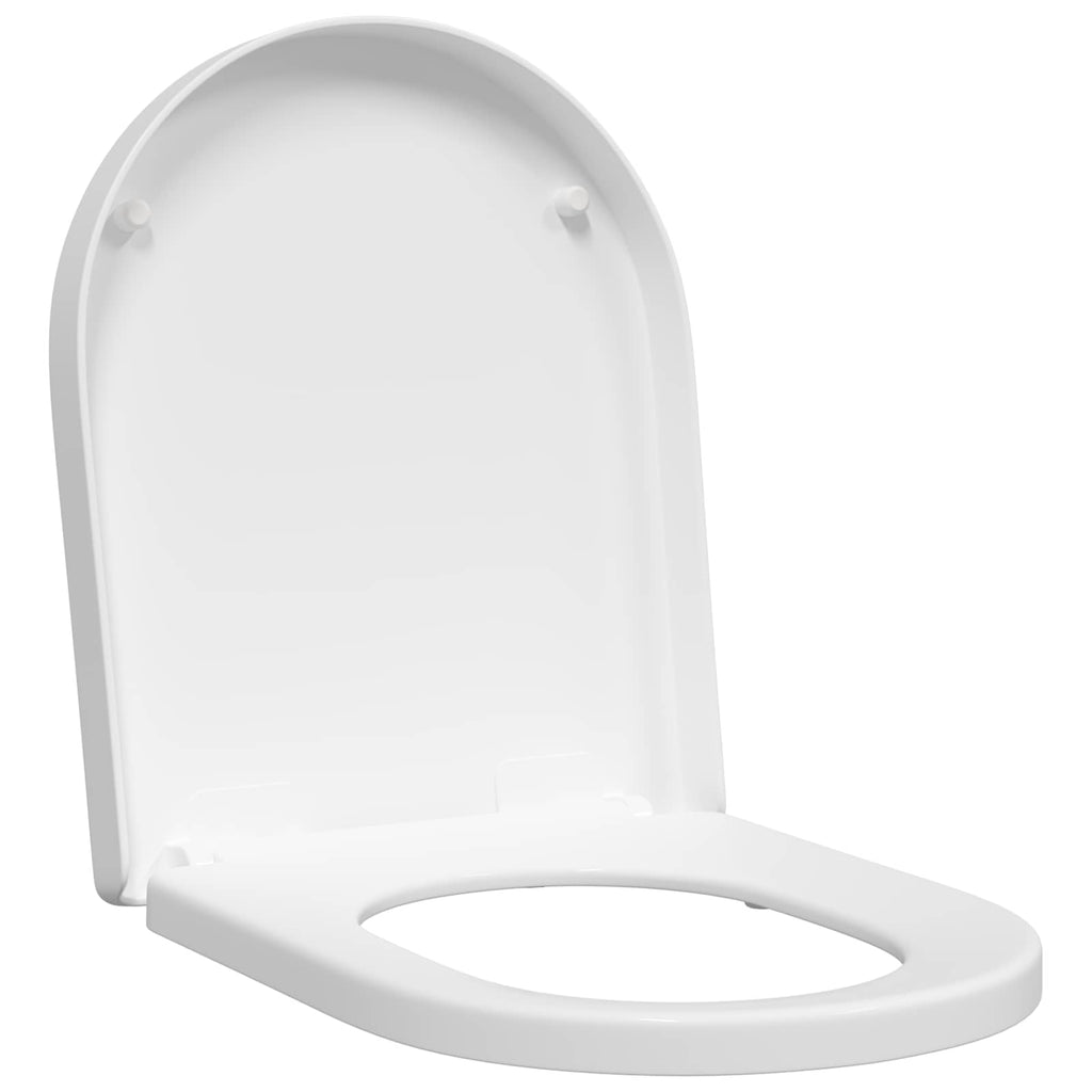 Toilettensitz Verstellbar Weiß 48 x 36,5 x 4,5 cm Polypropylen
