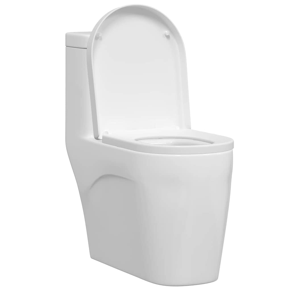 Toilettensitz Verstellbar Weiß 48 x 36,5 x 4,5 cm Polypropylen