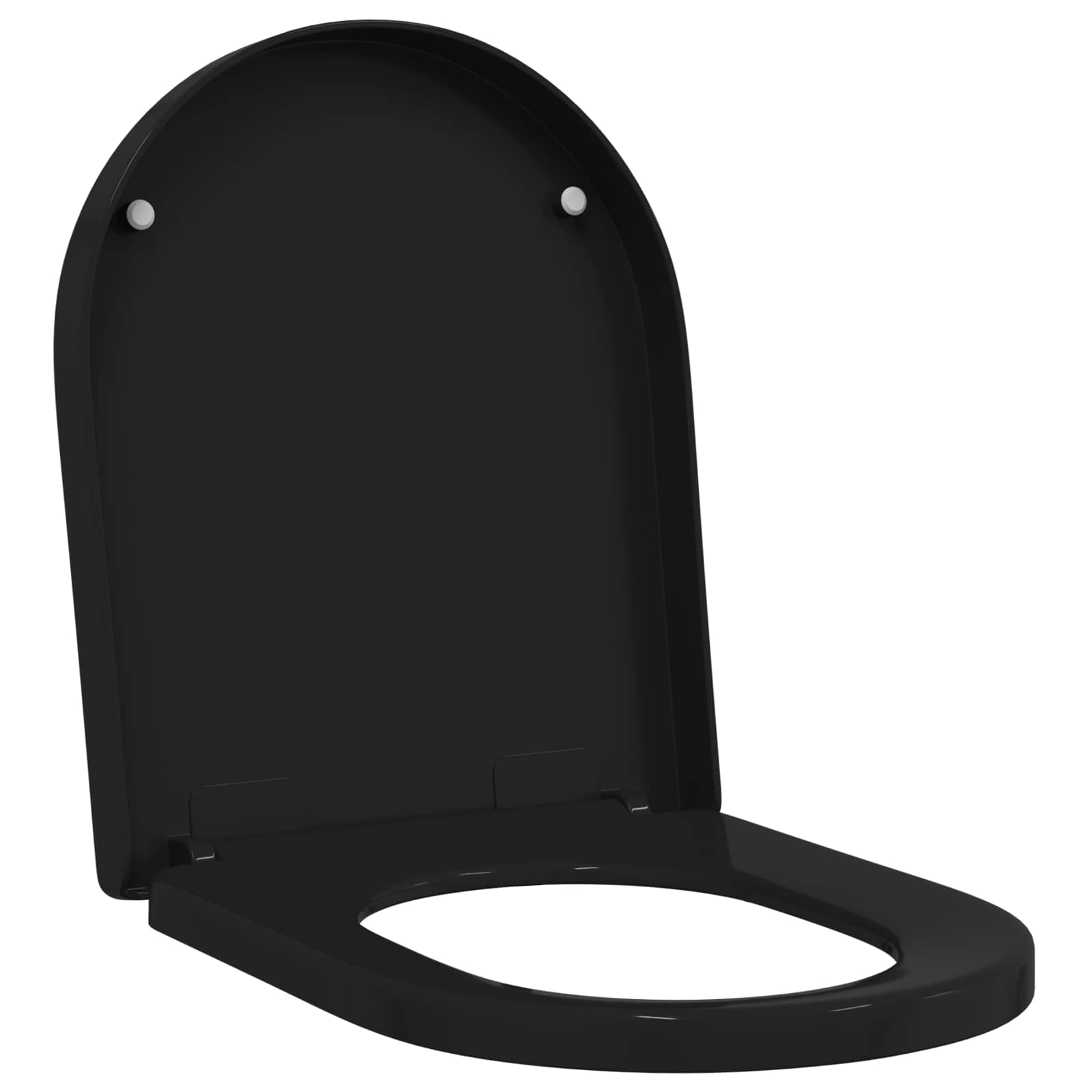 Toilettensitz Schwarz 48 x 36,5 x 4,5 cm Polypropylen