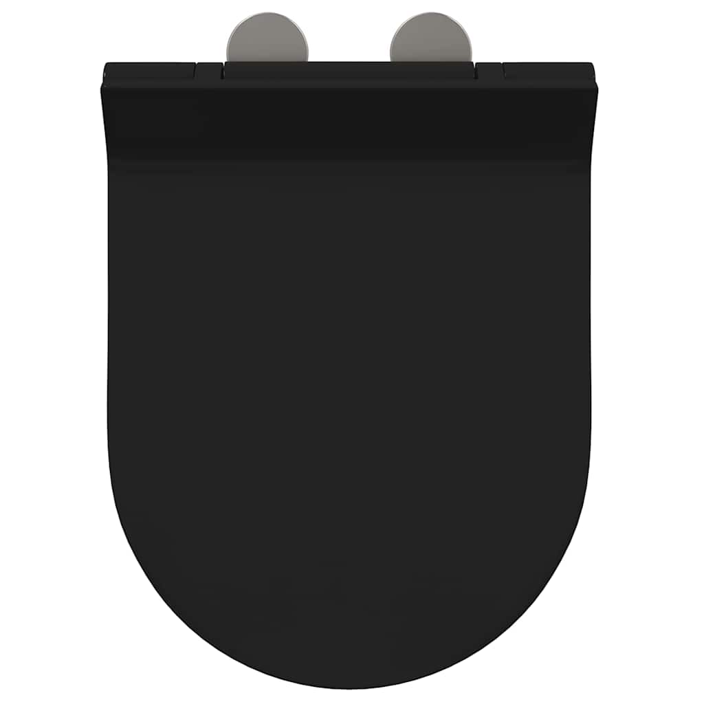 Toilettensitz Verstellbar Schwarz 50 x 36,5 x 5 cm Polypropylen